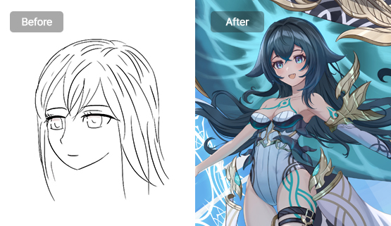 before & after 이미지